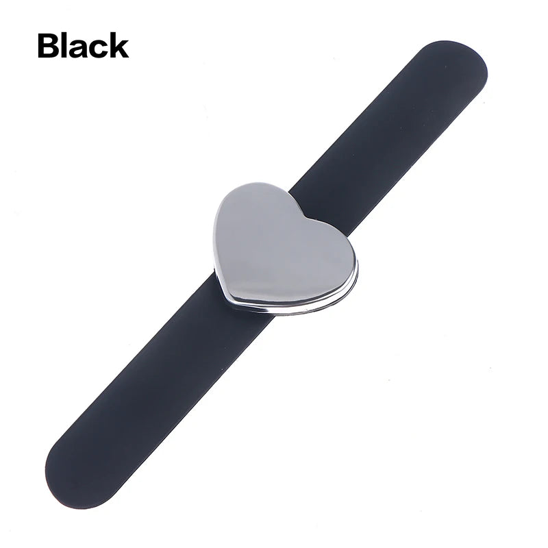 Magnetic Sewing Pincushion Wristband - Silicone Wrist Pin Holder Massage Chairs Black Tidesmit