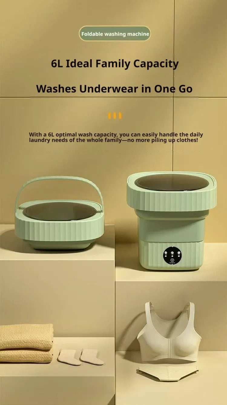 Tidesmit 6L Foldable Portable Washing Machine 220V