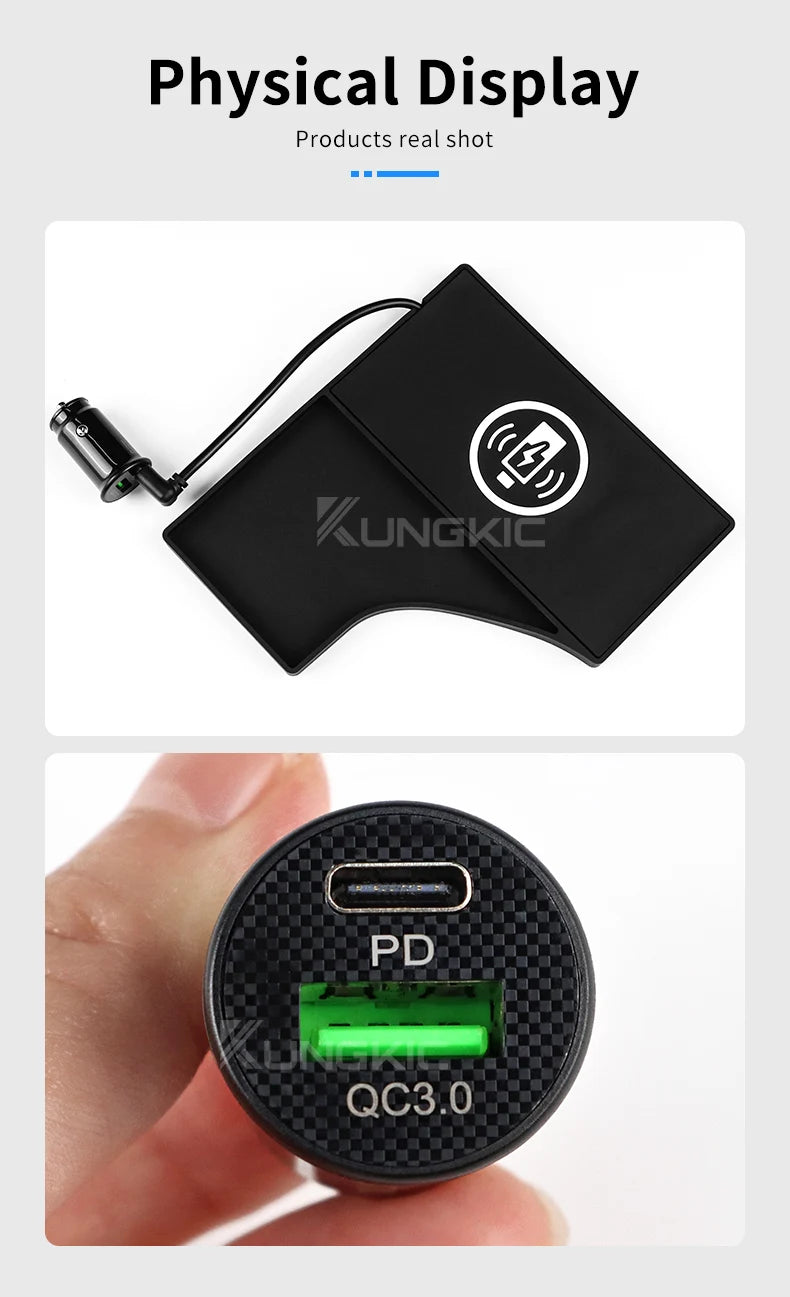 Wireless Charger for Nissan Sentra 2020-2025 Qi Certified Fast Charge Tidesmit