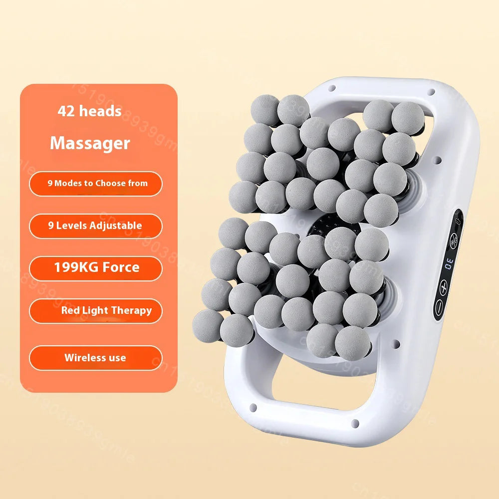 Tidesmit Percussive Therapy Fascia Gun - Deep Tissue Muscle Recovery Fascia Gun 42 head-White Tidesmit