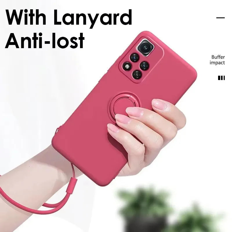 Magnetic Silicone Phone Case for Xiaomi Redmi with Kickstand Tidesmit