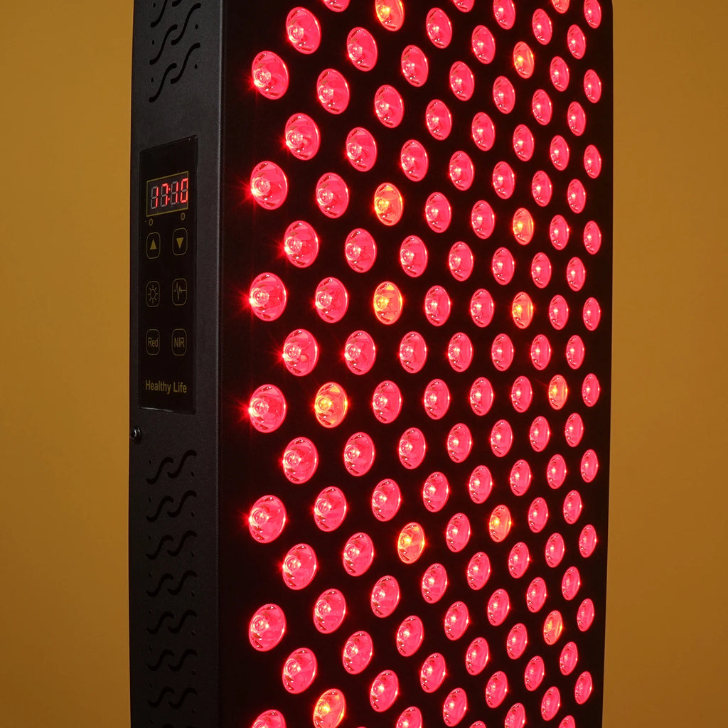 LED Red Light Therapy Panel with Stand Near Infrared Therapy Lamp Devices for Body Pain Relief and Skin Care