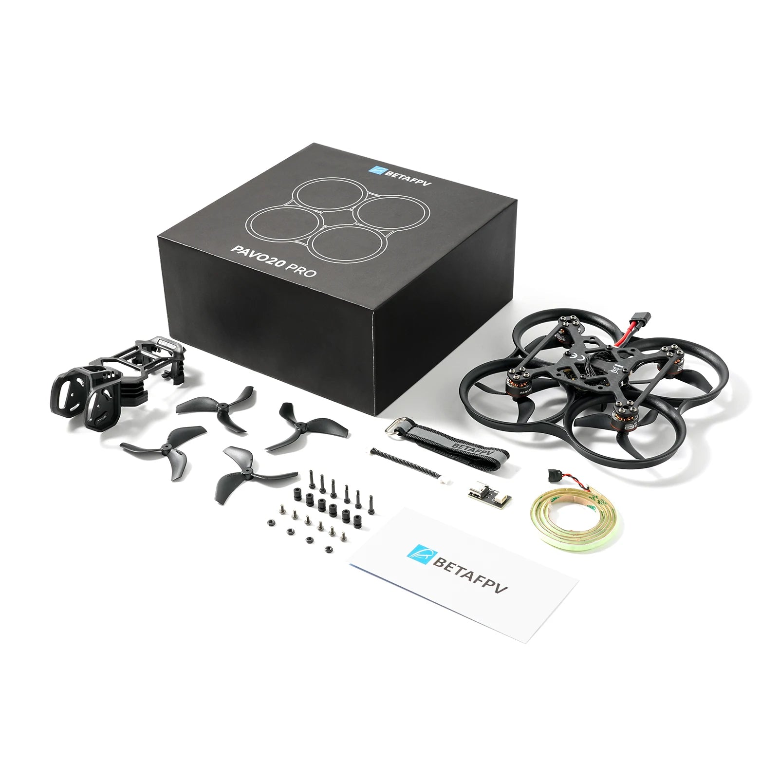Pavo20 Brushless Whoop Quadcopter ELRS 2.4G - 4 Battery Flight Kit Tidesmit