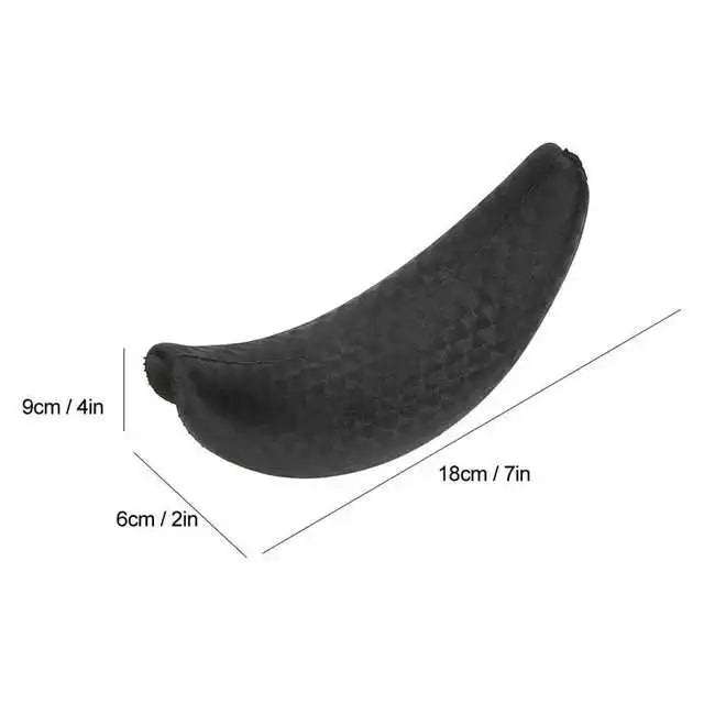 Silicone Shampoo Bowl Neck Rest Pillow - Ergonomic Salon Cushion Black Massage Chairs black Tidesmit