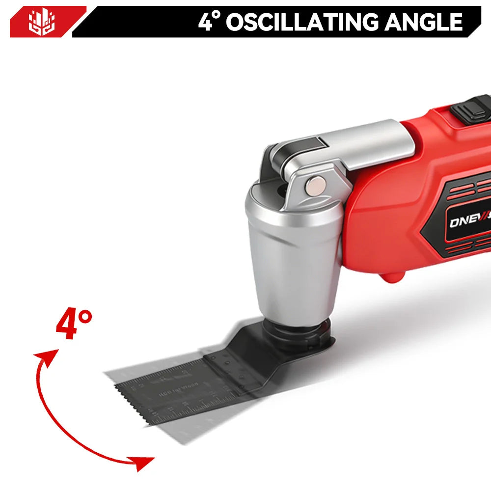 20000OPM Oscillating Multifunction Tool 6Gear Electric Trimmer Saw Shovel Cutting Woodworking Tool For Makita 18V Battery Pin