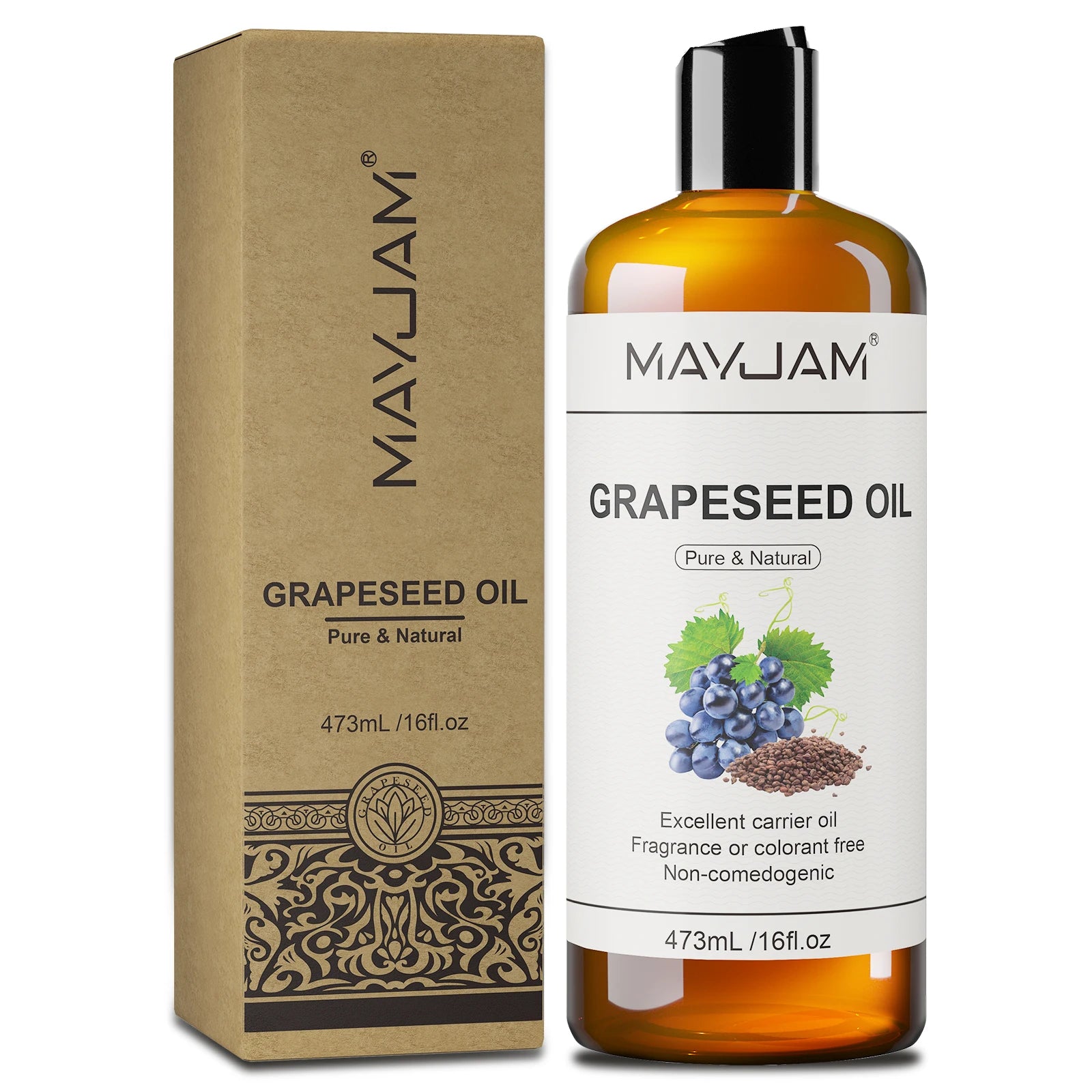 MAYJAM 473ml vegetable glycerin bottle with box, pure natural carrier