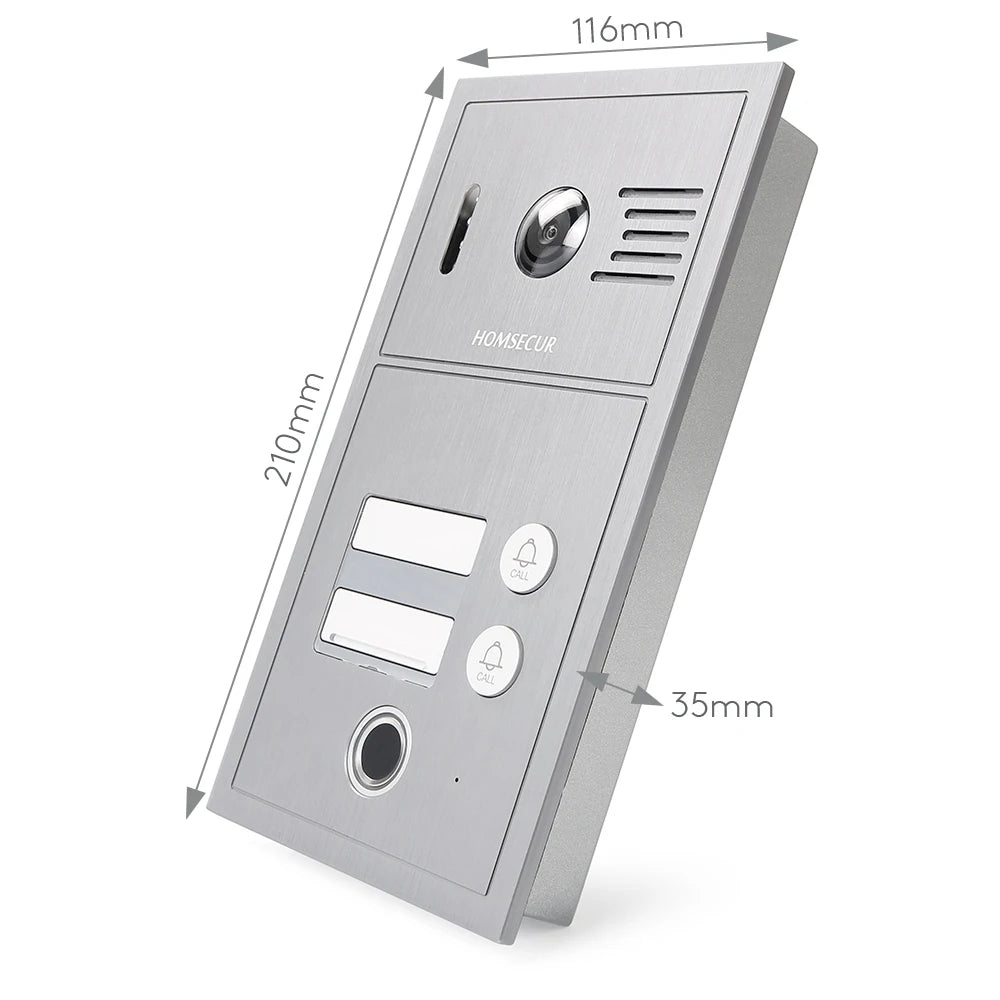 B19BP-H IP PoE Doorbell Camera Fingerprint RFID Access For HDK IP Series Video Door Phone System