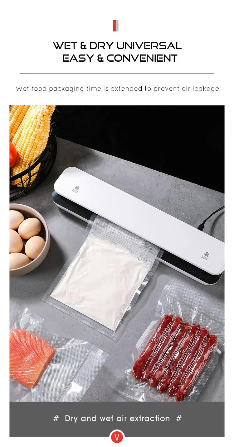 30cm Sealing Vacuum Sealing Machine Universal Dry/Moist/Oily/Powder Food Preservation Sealer for Kitchen Use