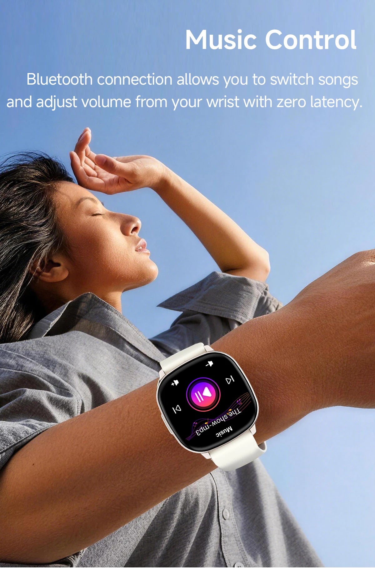 2026 New Fashion HD17 Air Smart Watch for Unisex Breathing Training Heart Rate Sleep Pressure Monitoring Waterproof BT Calling