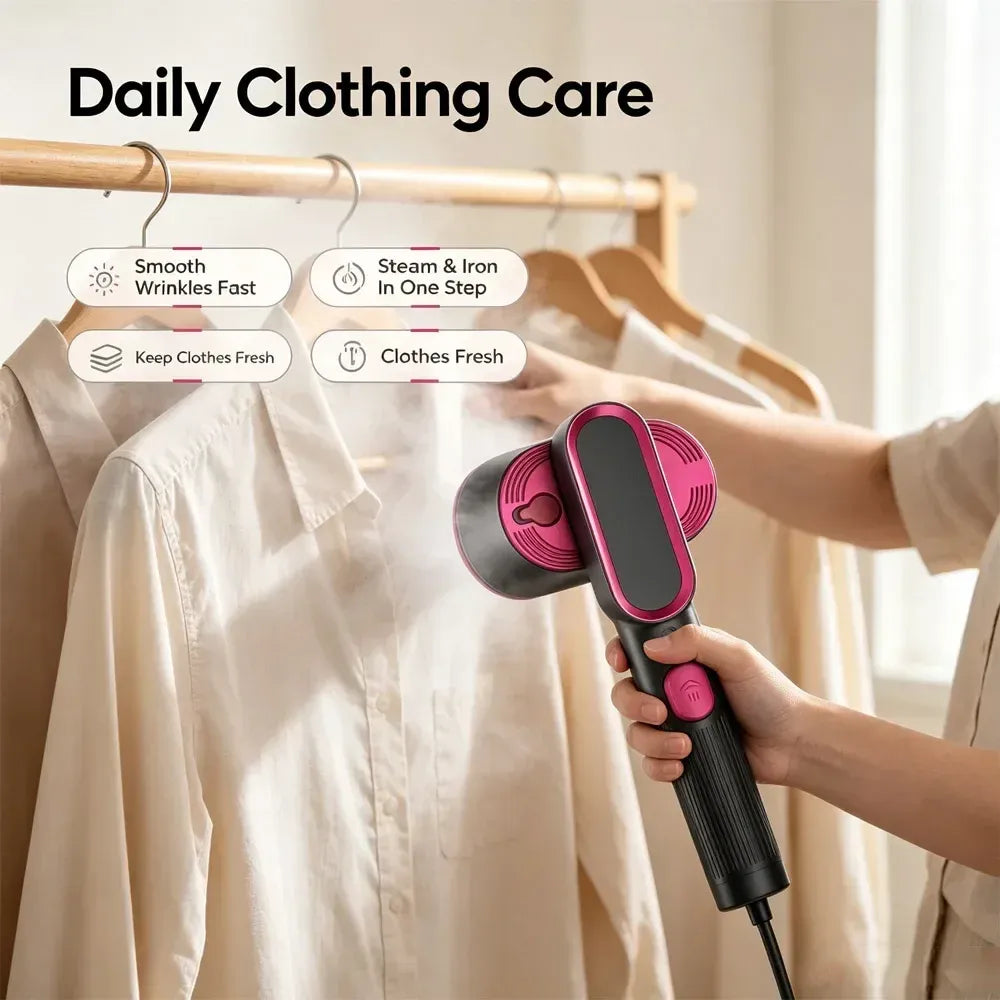 Tidesmit 3-in-1 Handheld Garment Steamer and Portable Steam Iron 220V