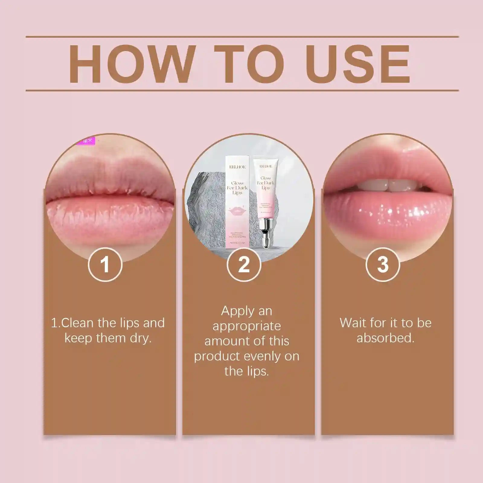 Hydrating Lip Oil Serum - Vitamin C Repair Treatment for Dry Lips Lip Care Tidesmit