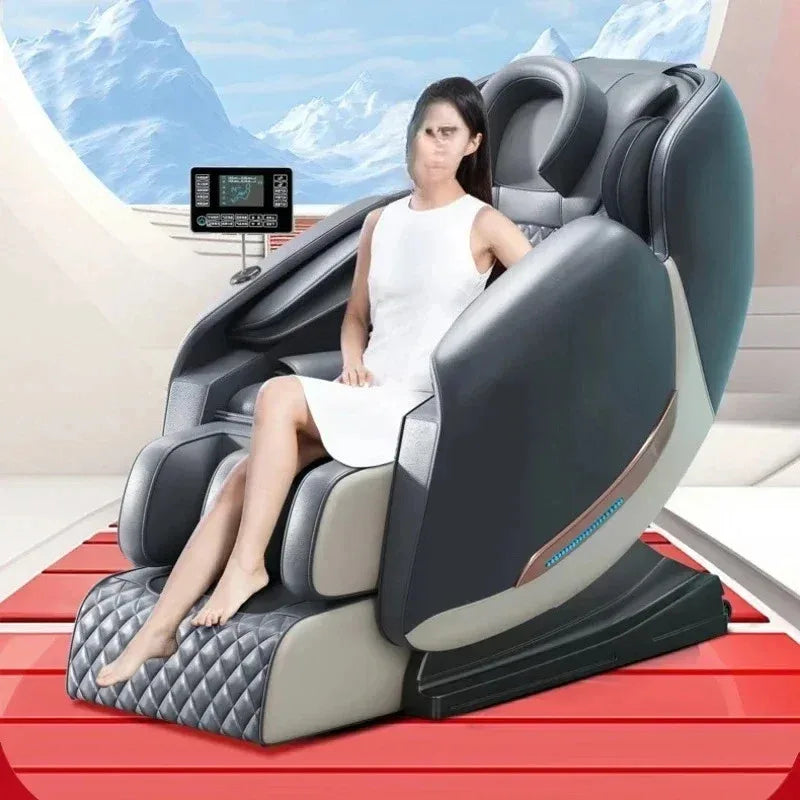 Massage Chair Recliner: Tibetan Blue Electric Sofa for Muscle Relief Massage Chairs Tidesmit