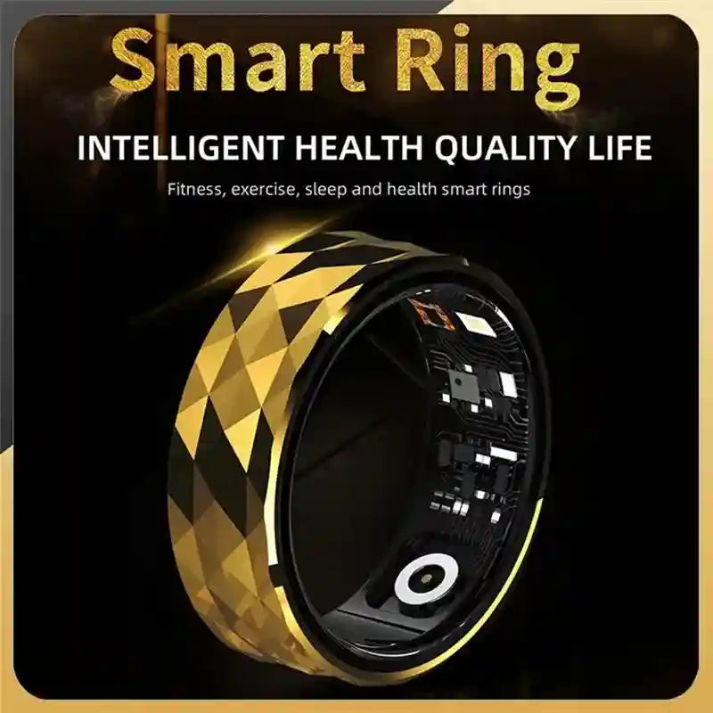 Smart Health Ring - Fitness Tracker with Heart Rate & Sleep Monitoring Tidesmit