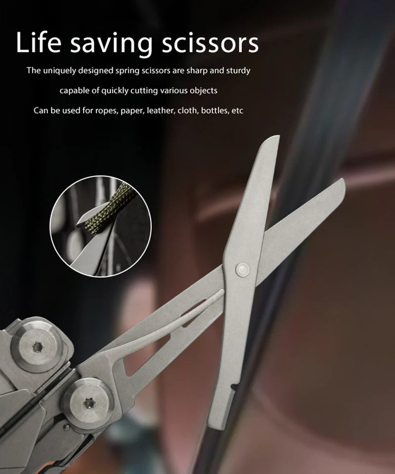 17 In 1 Mini Foldable Plier Multi Tool Folding EDC Multitool Screwdriver Pliers File Ruler Outdoor Hand Tool Sets