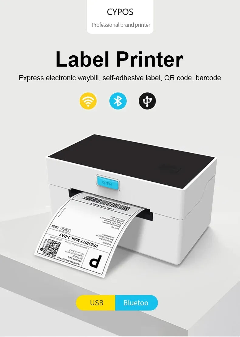 9920 USB Shipping Label Printer Address Thermal Label Printer 4X6 Barcode Printer High Speed Label Maker