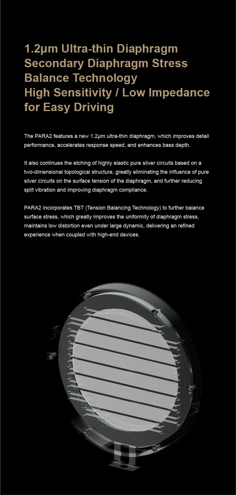 Moondrop Para II Planar Magnetic Headphones - Open-Back Studio Monitor Tidesmit