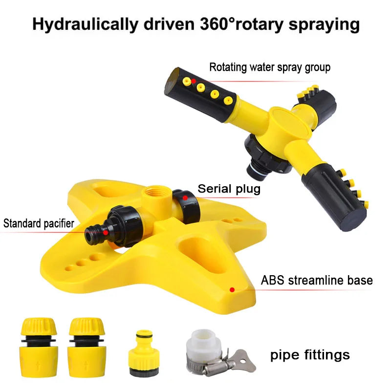 360 Degree Rotating Automatic Sprinkler For Garden Watering Watering Land And Lawn Can Be Connected In Series With Sprinkler