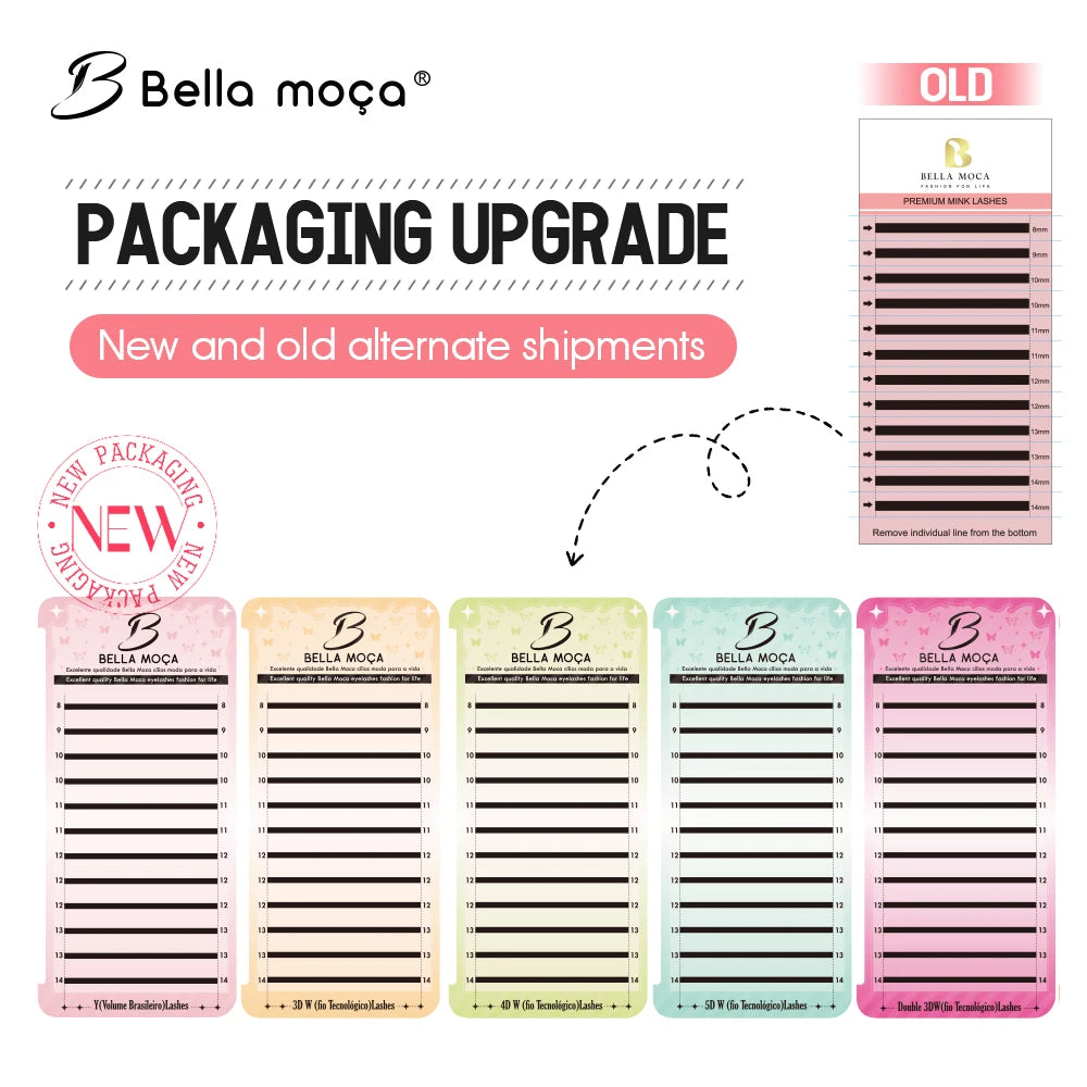 Premium mink lash trays in various colored palettes, featuring numbered adhesive strips for organizing eyelash