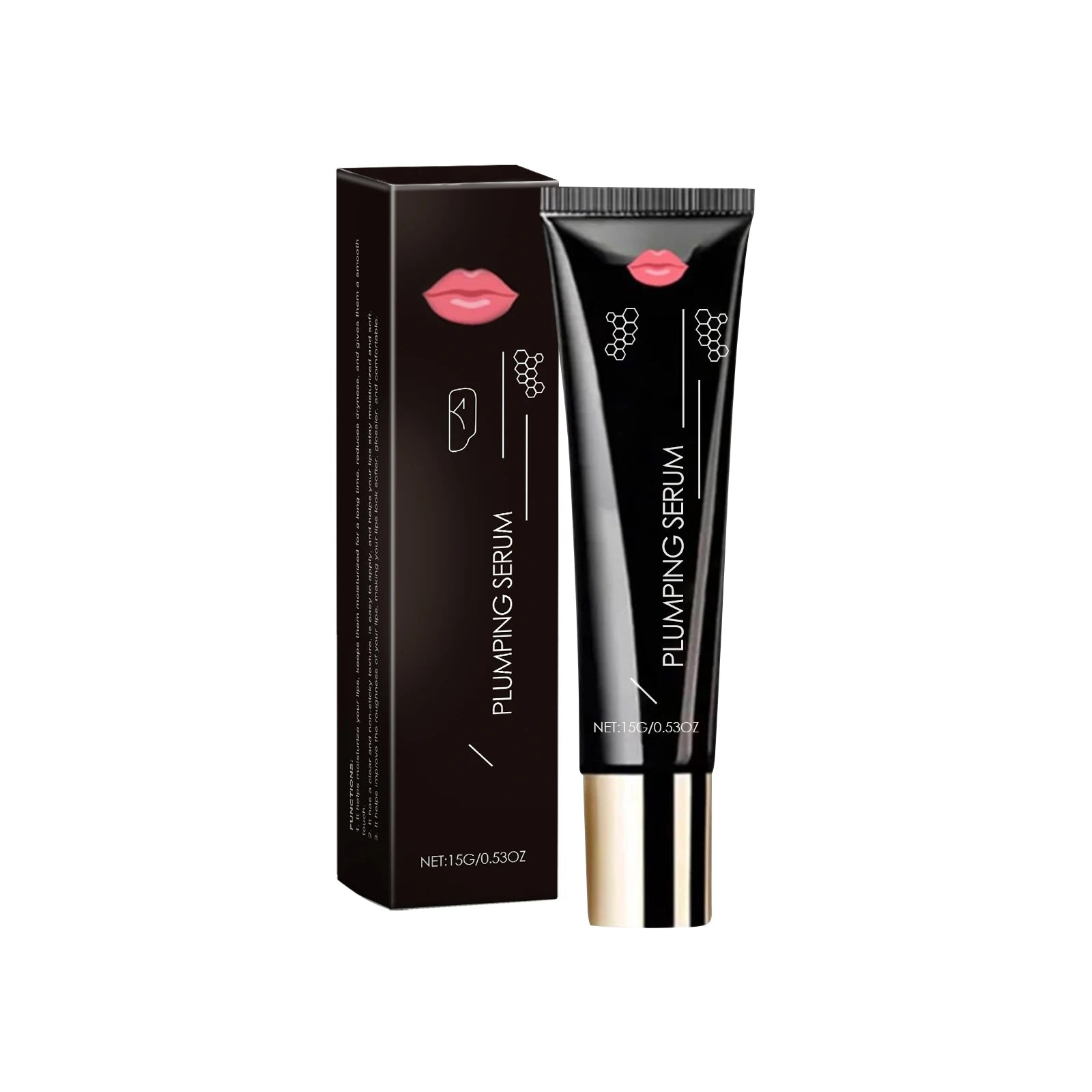 Lip Plumping Serum – Hydrating Volumizing Formula by Tidesmit Lip Care 15g Boxed Tidesmit