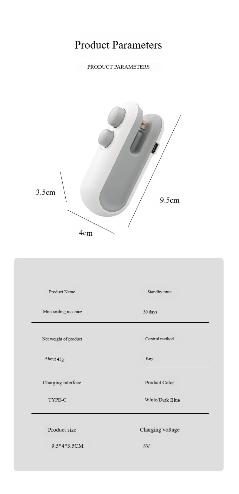Vacuum Sealing Machine 2-in-1 Small Household Mini Sealing Tool Portable Hand Pressed Food And Snack Plastic Bag Sealing Machine