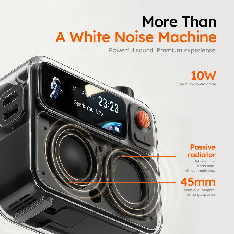 Divoom Flowtoo Smart White Noise Machine with Night Light APP Control Sleep Aid Projector for Bedroom Decor Gift