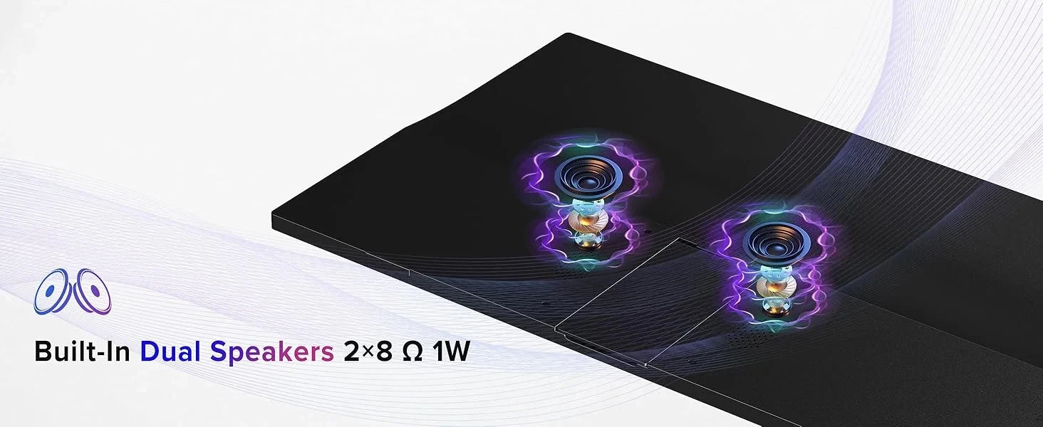 AHXJKA 17.3“ Portable Screen Monitor Display 1600*900P 16:10 250cd/㎡ IPS Panel  Extend For Mobile Phone Gaming TV Box PS4 PS5
