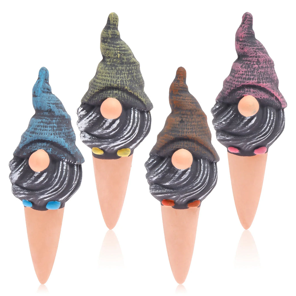 4Pcs Automatic Plant Watering Bulbs Terracotta Self Watering Globe Spike Garden Planter Insert Drip Irrigation System Indoor