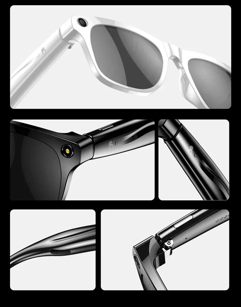 AI Smart Glasses with 8K Camera & Bluetooth Audio - Tidesmit Tidesmit