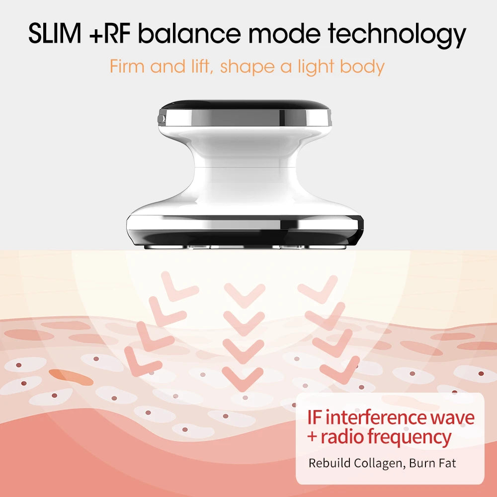 Body Sculpting EMS Device: Electric Massager with Heat Therapy (White) Body Shaping Massage Equipment Tidesmit