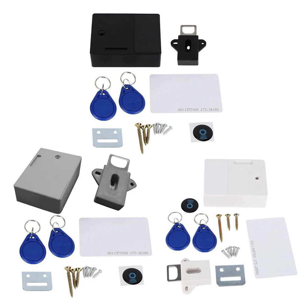 T3 Invisible RFID Free Hole Sensor Cabinet Lock Wardrobe Shoe Drawer Door Lock Automatic Authorization Locker