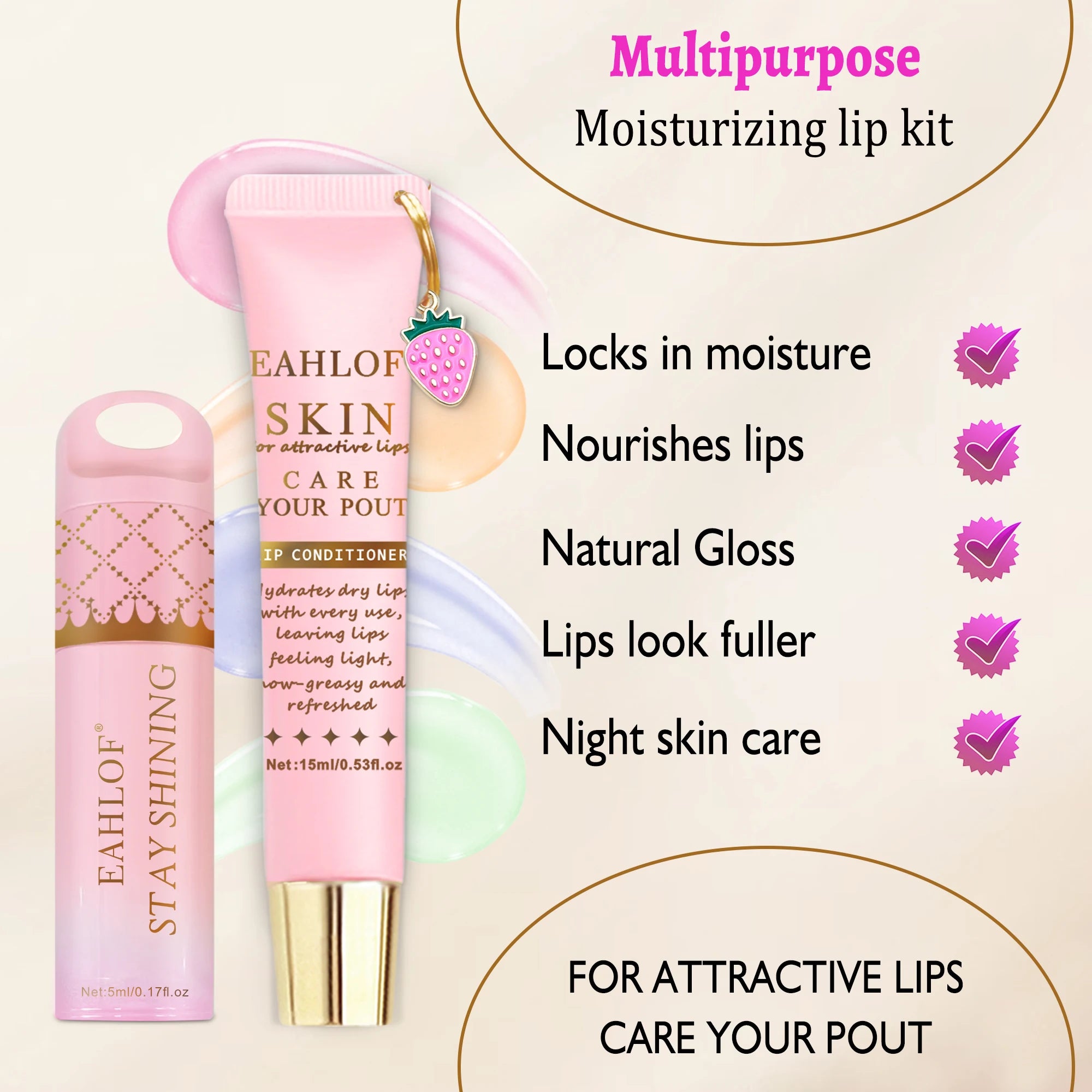 Moisturizing Lip Balm Mask - Intensive 15ml Treatment for Dry Lips Lip Care Tidesmit