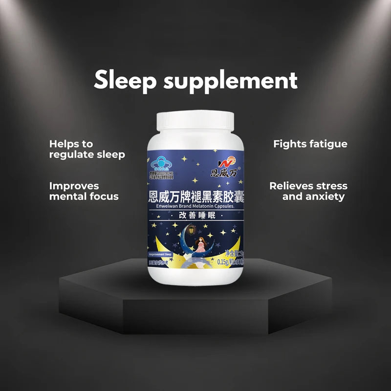 Promote Sleep, natural formula Dietary Supplement, Healthy deep sleep, permanent sleep, natural sleep,Melatonin & Vitamin B6