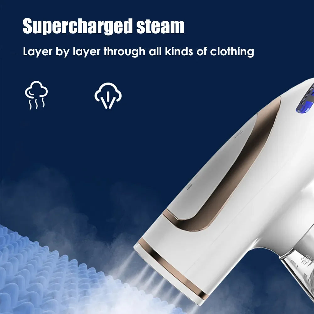 Tidesmit 1600W portable foldable garment steamer featuring compact design for travel and home clothes care