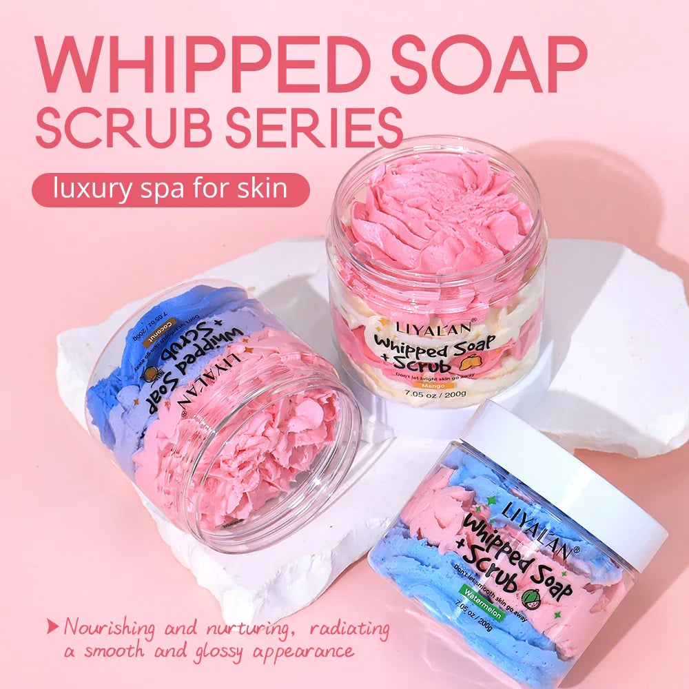Whipped Body Scrub | Exfoliating Cleanser 200g - Tidesmit Mango Scrubs Treatments Tidesmit