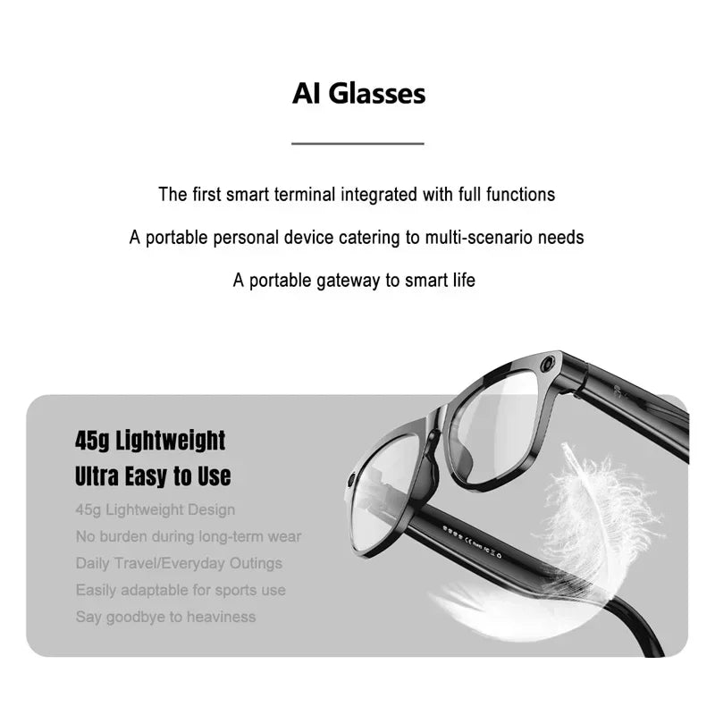 AI Smart Glasses with 8K Camera and Spatial Audio - Tidesmit Tidesmit