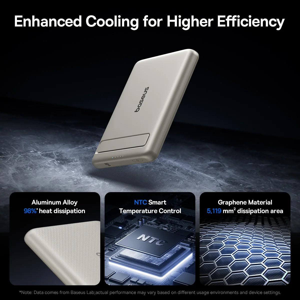 Magnetic Power Bank 5000mAh Wireless Charger with Kickstand Tidesmit