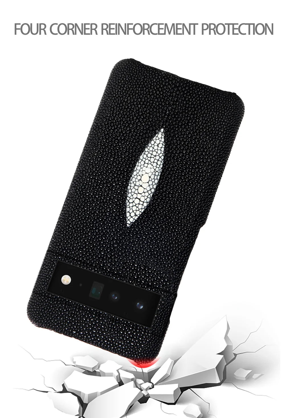 Google Pixel 9 Pro Stingray Leather Case - Slim Shock-Absorbing Cover Tidesmit