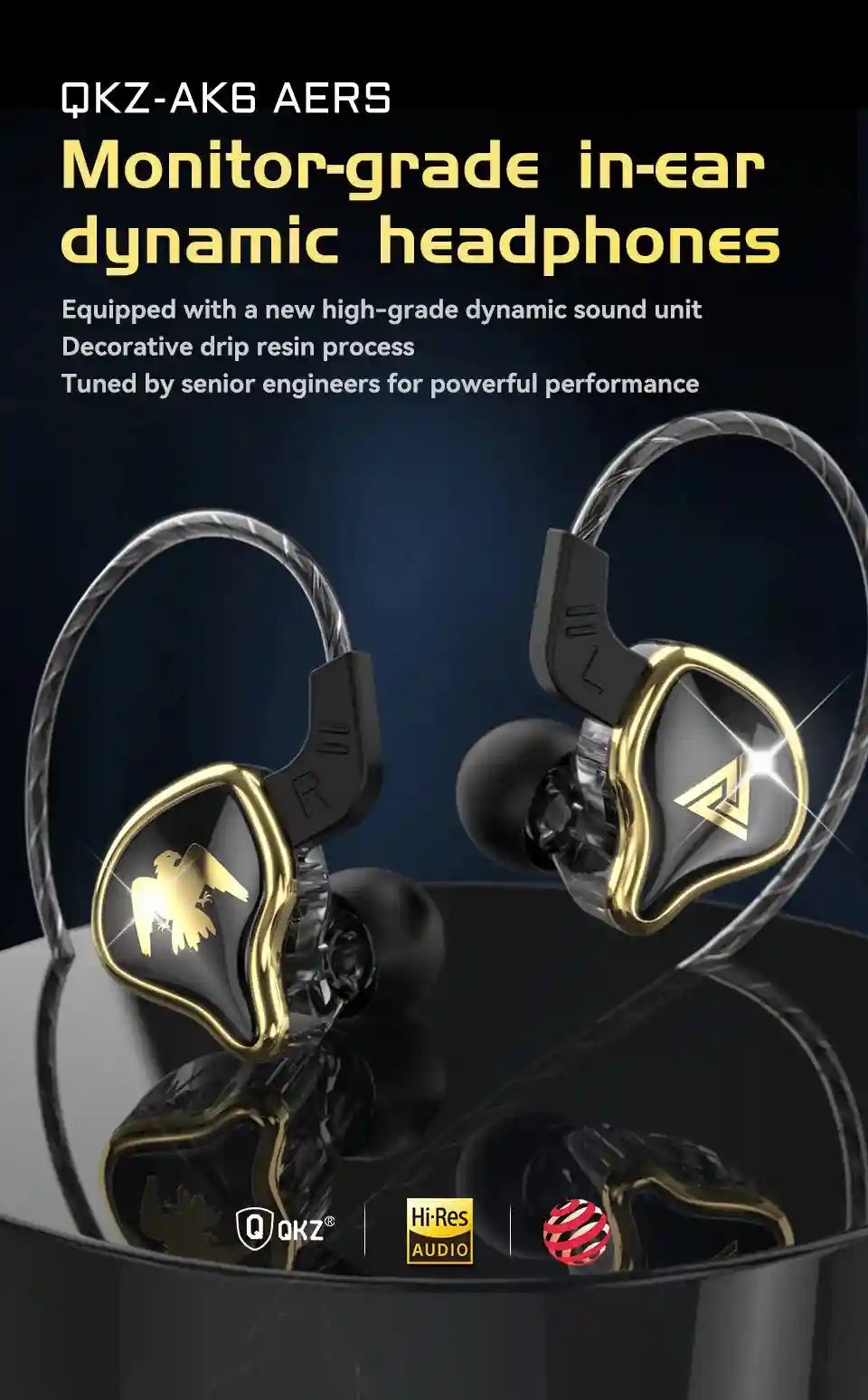 Wired In-Ear Noise Cancelling Headphones - HiFi Sport Audio Tidesmit Tidesmit