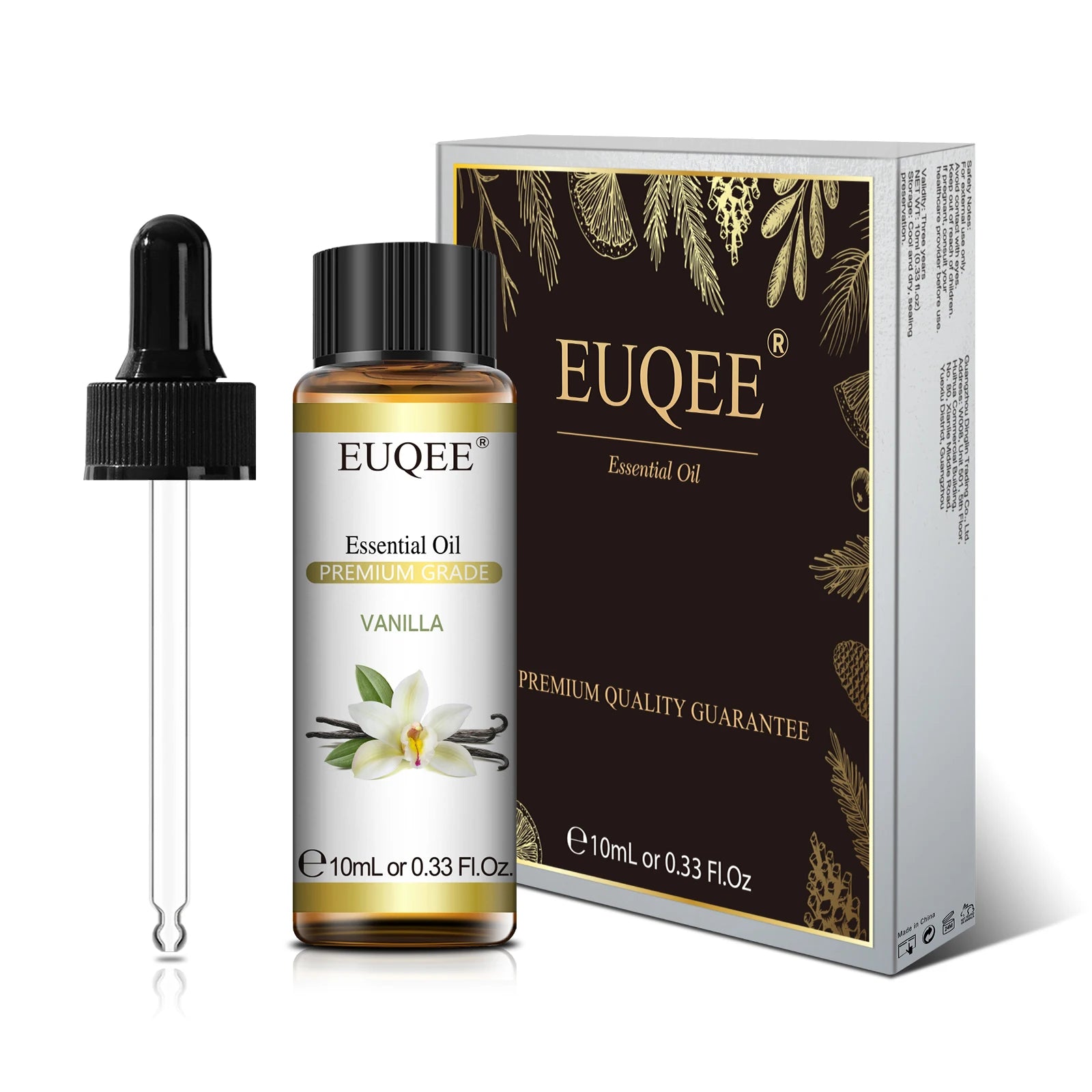 EUQEE Fragrance Essential Oil 10ml Floral Series Lavender Manuka Vanilla Rose Ylang Ylang Jasmine Geranium Chamomile Neroli Oil