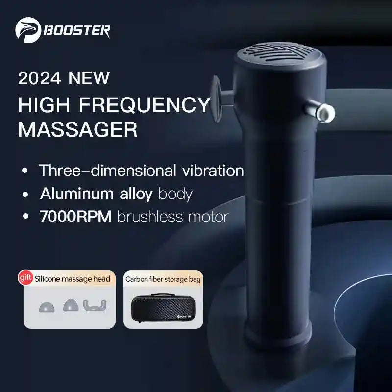 Deep Tissue Massage Gun - Portable Wellness Tool | 3-Speed Black Relaxation Treatment Tidesmit