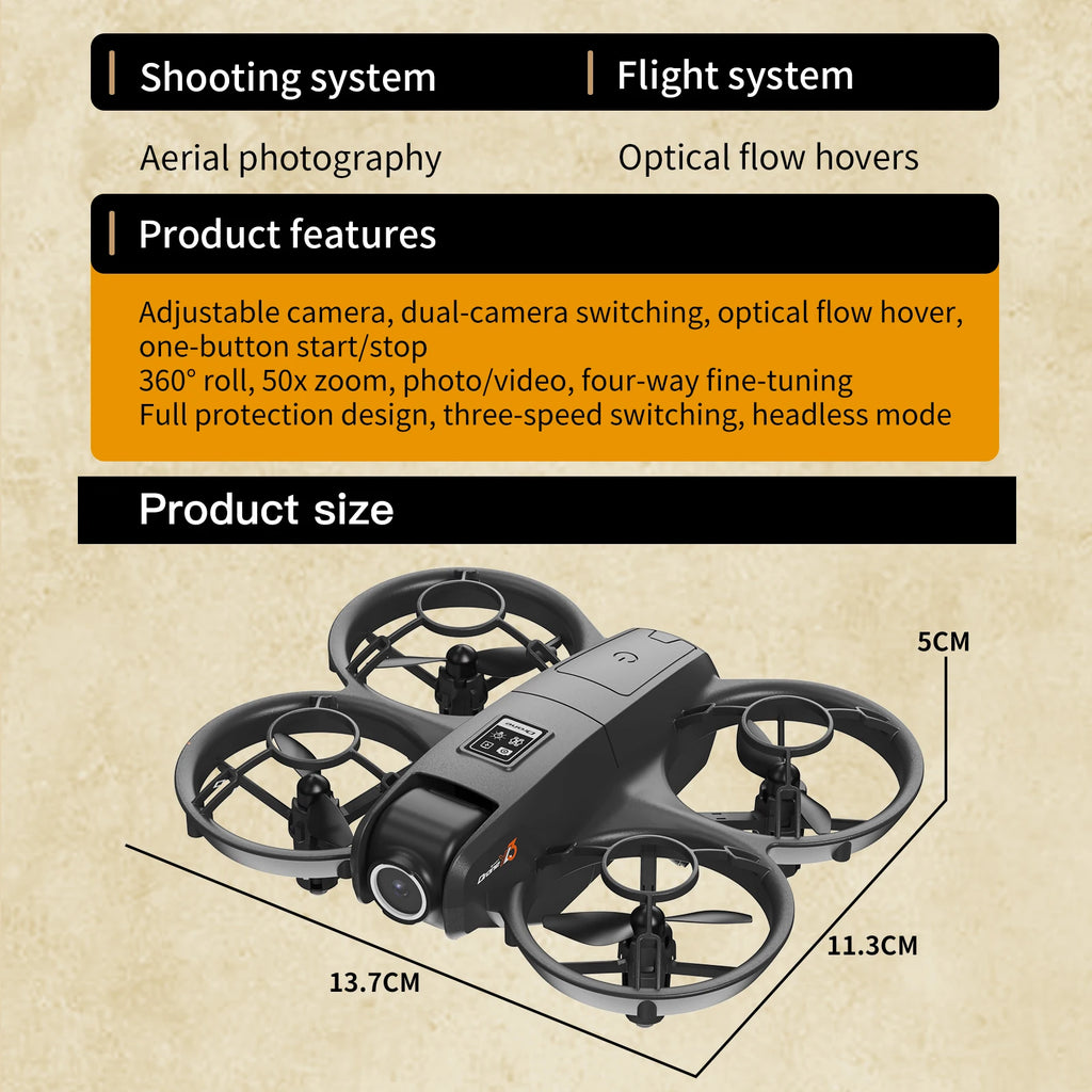 4K Camera Drone for Kids with Screen - Foldable Remote Control Quadcopter Tidesmit