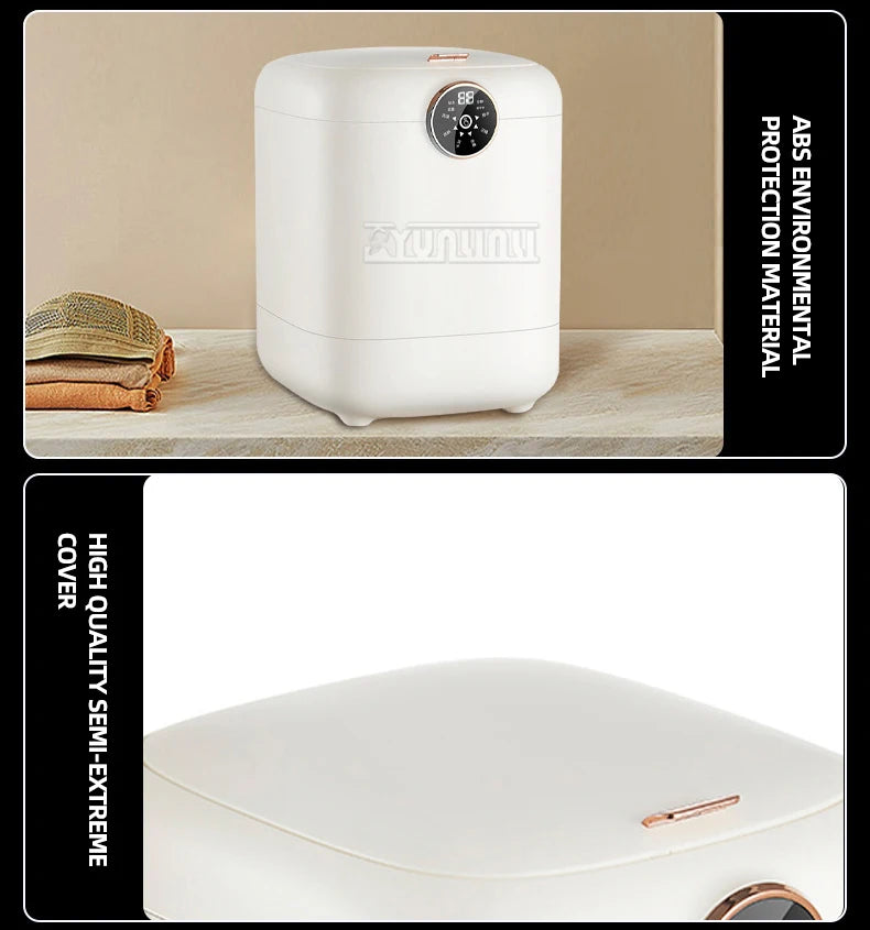 Tidesmit portable automatic underwear and socks washer with integrated drying features for compact laundry use