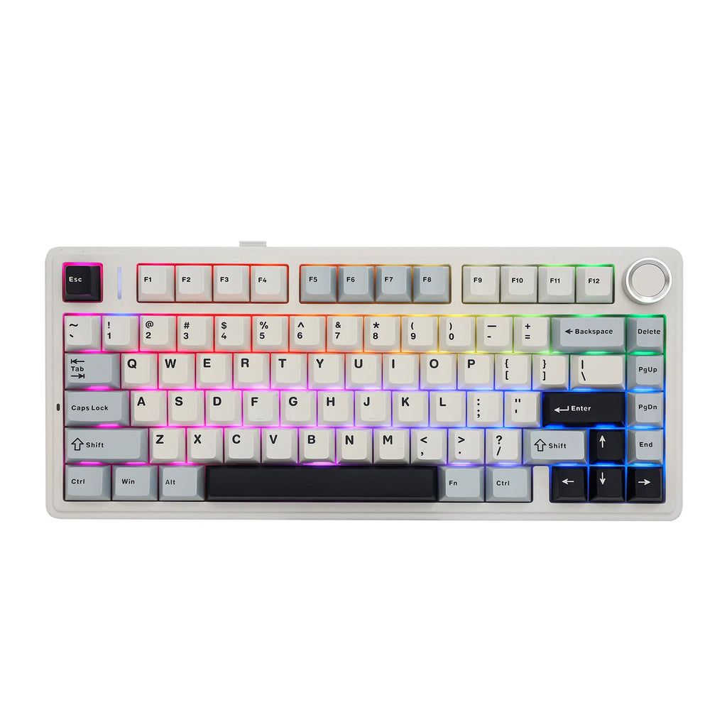EPOMAKER x AULA F75 75% ANSI Hot-Swap Gasket Bluetooth 5.0/2.4G Wireless/Wired Mechanical Keyboard PBT Keycaps for Mac/Win