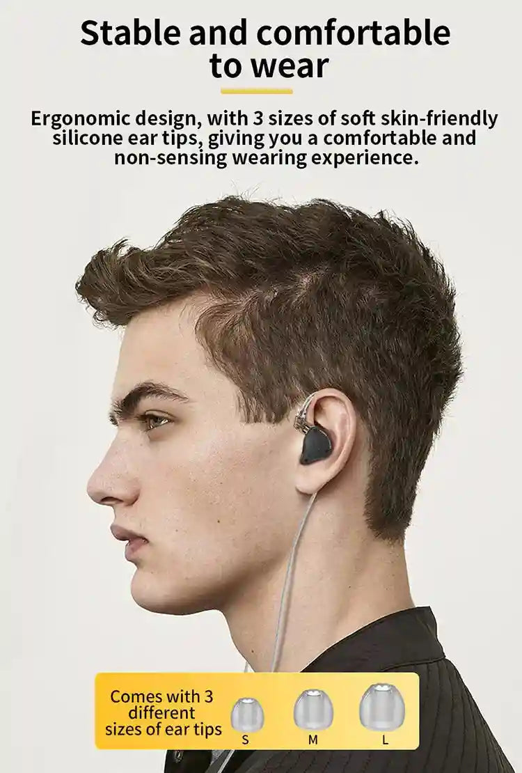 KZ ZS10 Pro X In-Ear Monitors: 5-Driver Hybrid Wired Studio Earphones Tidesmit
