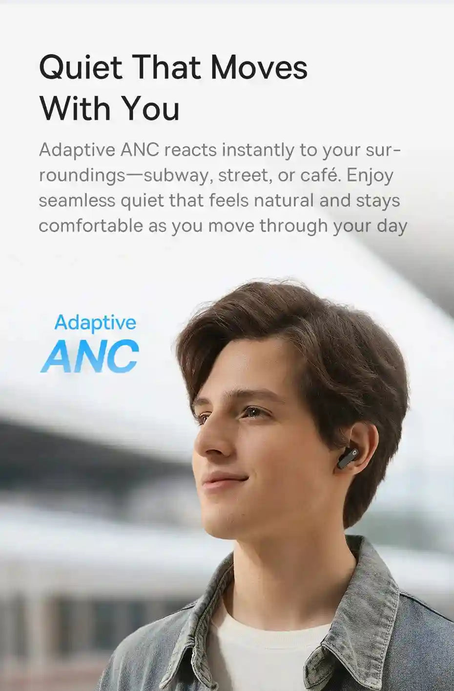 Wireless Earbuds with Active Noise Cancellation & Hi-Res Audio - Tidesmit Tidesmit