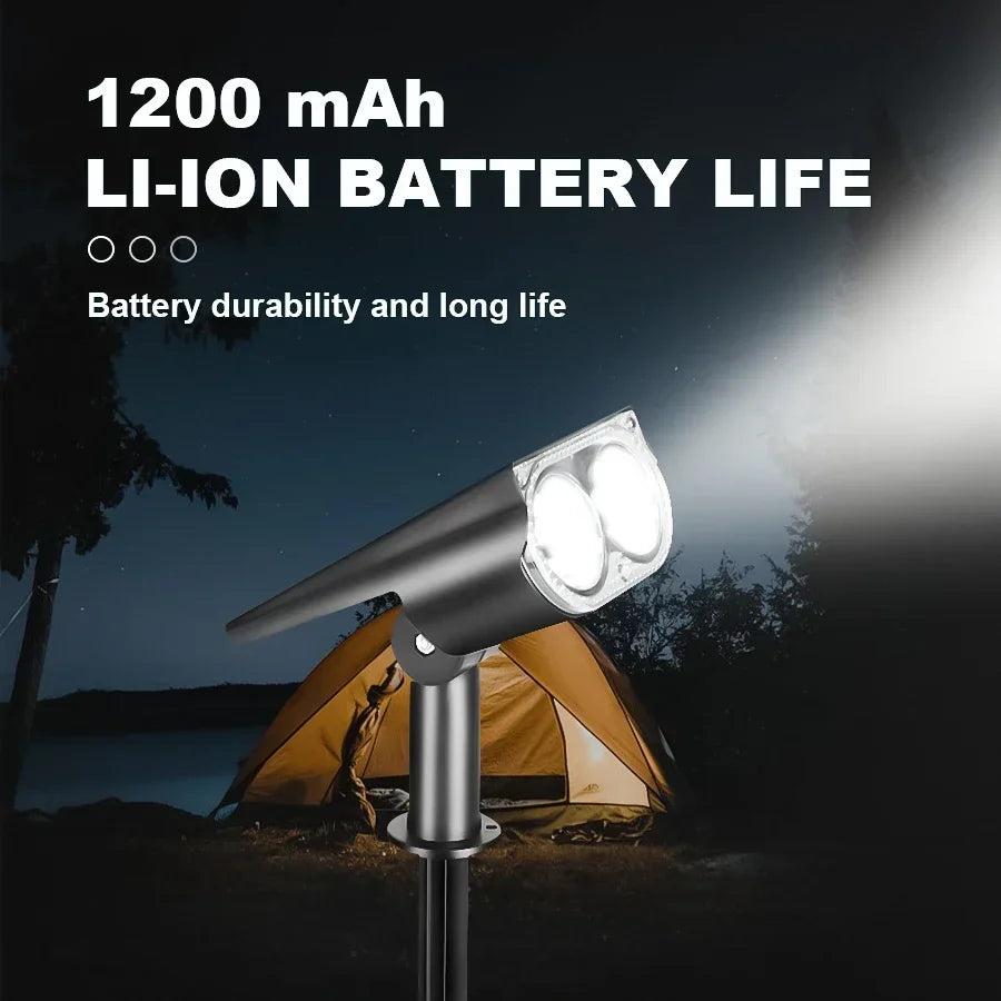 2/9LED Solar Spot Light Outdoor Waterproof Spotlights Solar Garden Lights Landscape Lighting Decoration Pathway Lawn Lamp