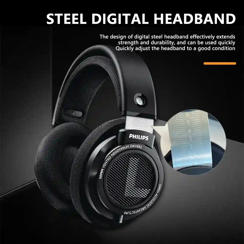 Wired HiFi Over-Ear Studio Monitor Headphones - Precision Sound Black Tidesmit