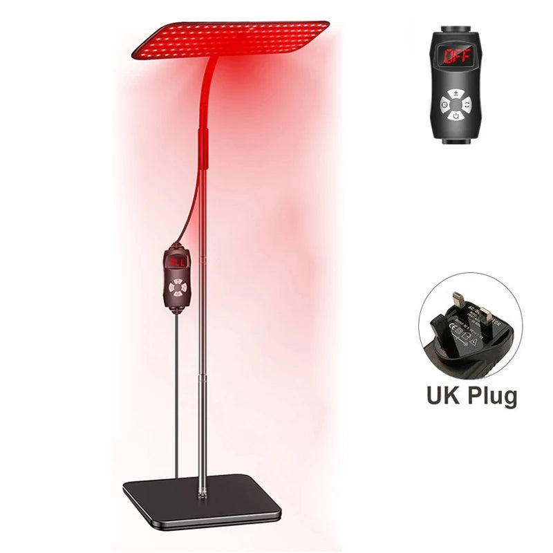 Near Infrared Light Panel 660nm 850nm Red Light Lamp With Timer Face and Body Home Use Relief Pain Device with Adjustable Stand