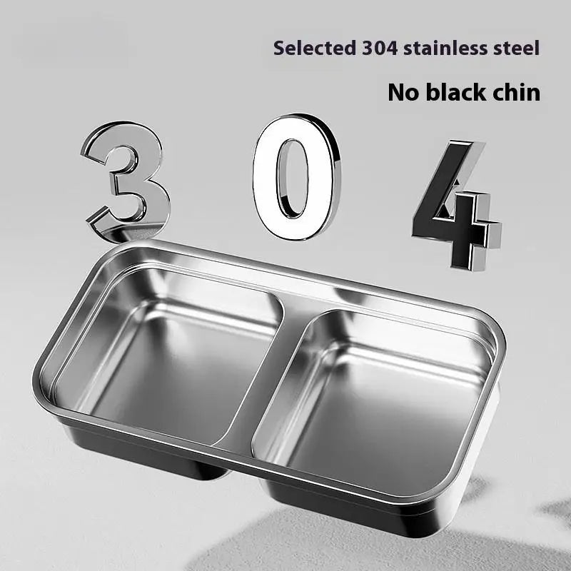 Stainless steel double pet bowl for cats and dogs. Anti-cervical slanted design prevents black chin in pets.