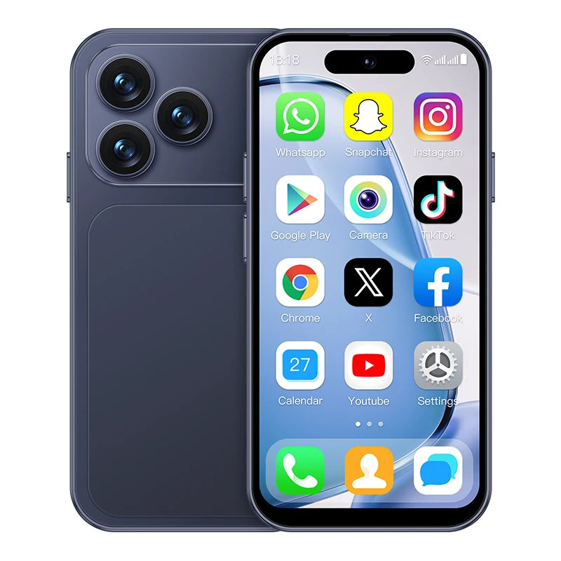 ONEMYTH A18 Pro 4G Mini Smartphone 4.0inches MTK Quad Core 2GBRAM 16GB ROM LTE Dual SIM 2MP Type-C Android CellPhone Face Unlock